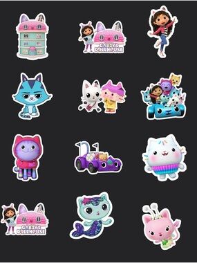 Gabby’s Dollhouse Character cupcake toppers lot of 12